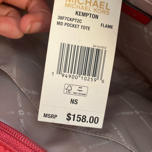 Michael Kors Red Purse 👜 - Picture 5 of 6